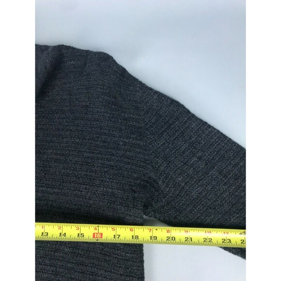 Ike Behar Merino Wool Black Long Sleeve Collared Sweater Top  Men's Size S M ? - Picture 8 of 10